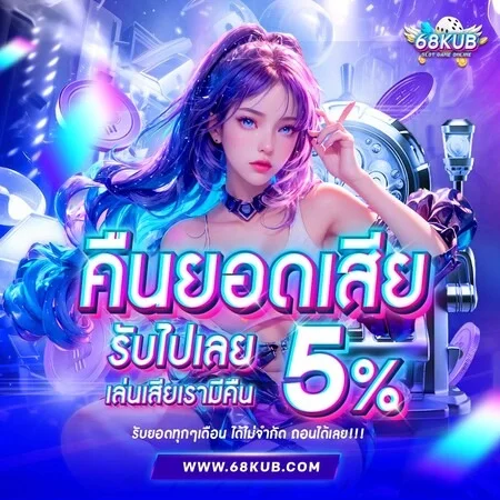 ไอคอนโปรโมชั่นสมาชิกใหม่ 68KUB รับโบนัส 100%