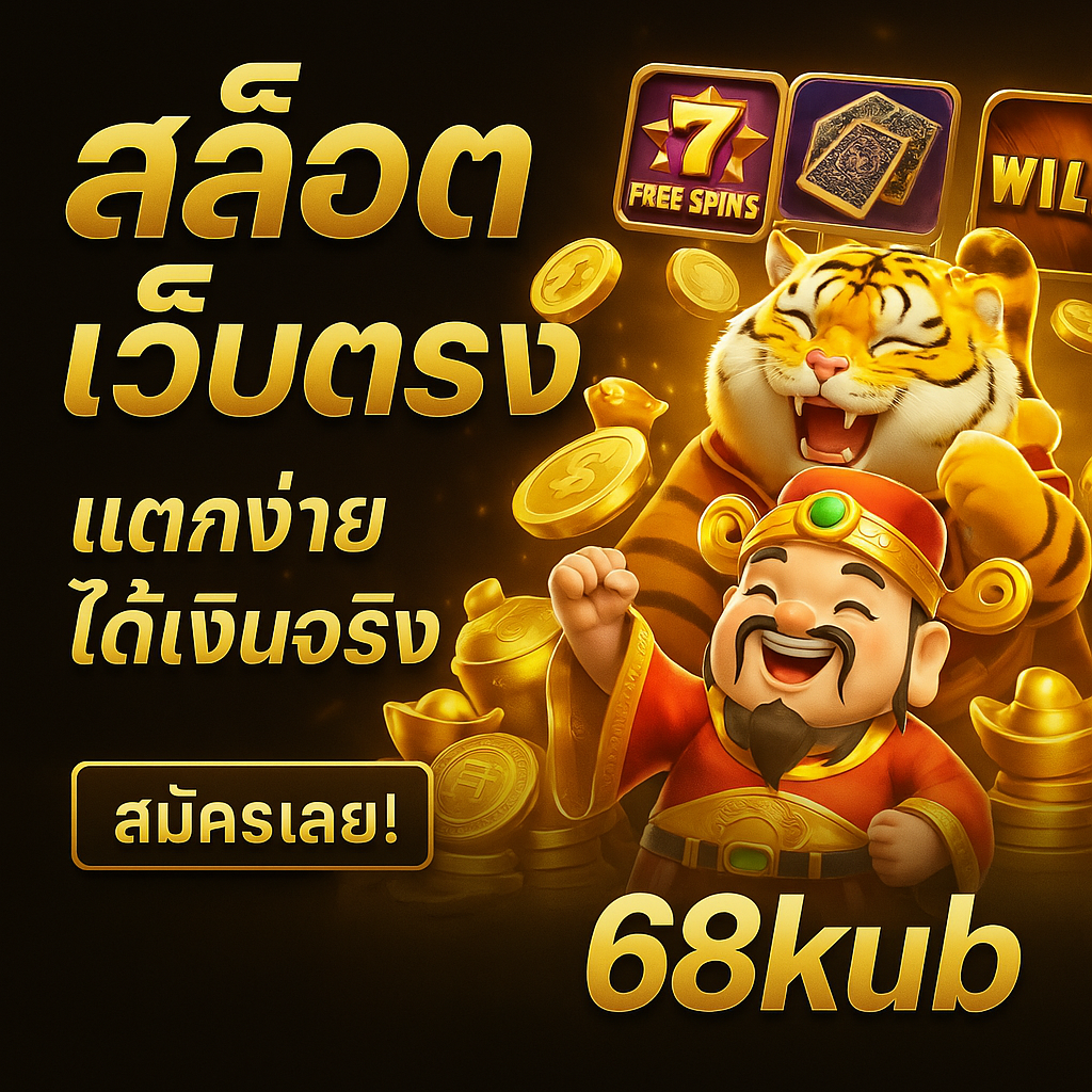 สล็อตเว็บตรง 68kub แตกง่าย ได้เงินจริง ไม่ผ่านเอเย่นต์